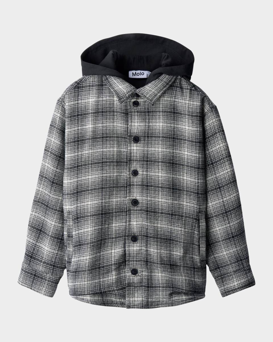 Boy's Hugin Hooded Shirt Jacket, Size 3T-6